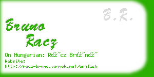 bruno racz business card